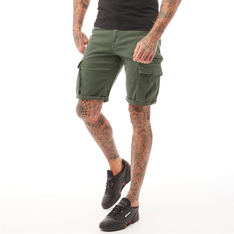 883 Police Herrer Dunmore Cargo Shorts Kakigrøn