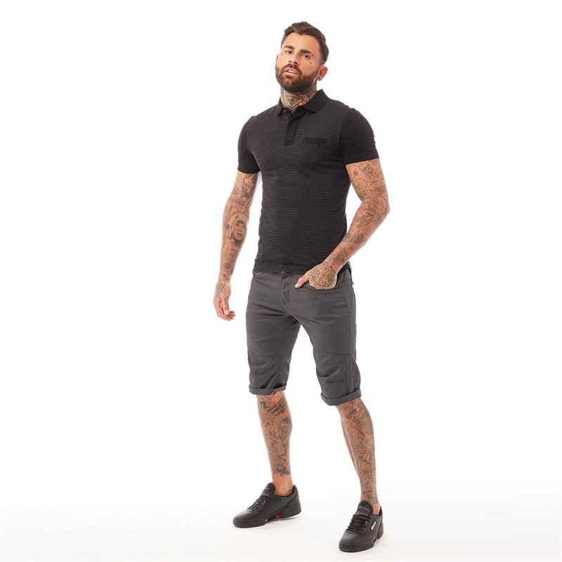 883 Police Mens Mitzi Shorts Seattle Grey