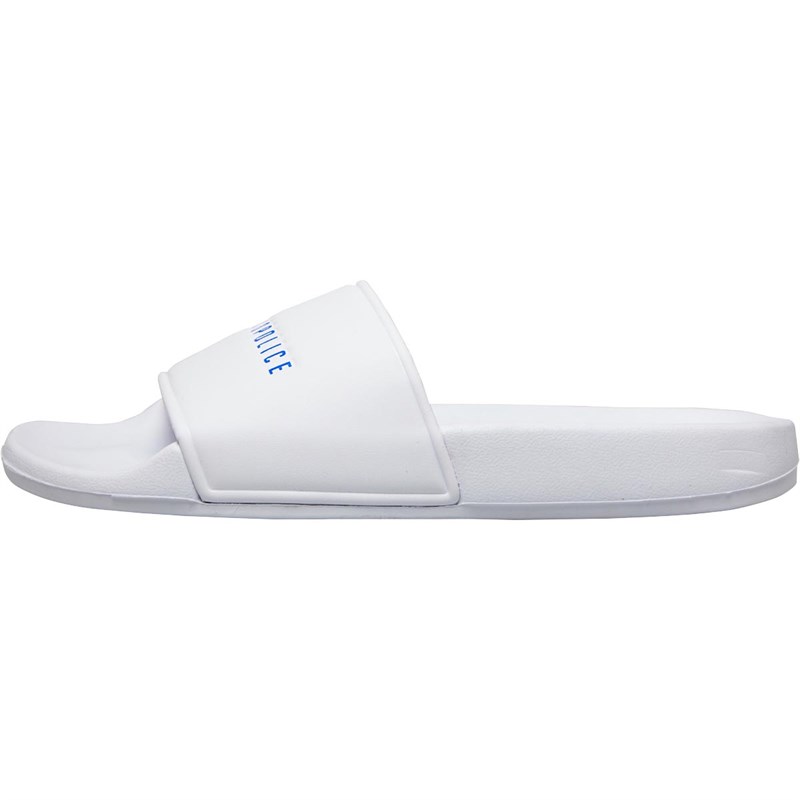 883 Police Sandales Neven Slides Homme Blanc