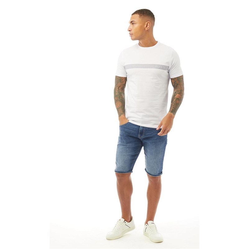 883 Police Mens Flix T-Shirt White
