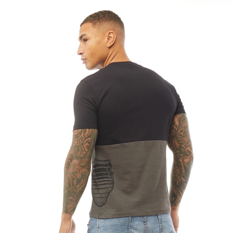 883 Police Mens Wes T-Shirt Black/Charcoal