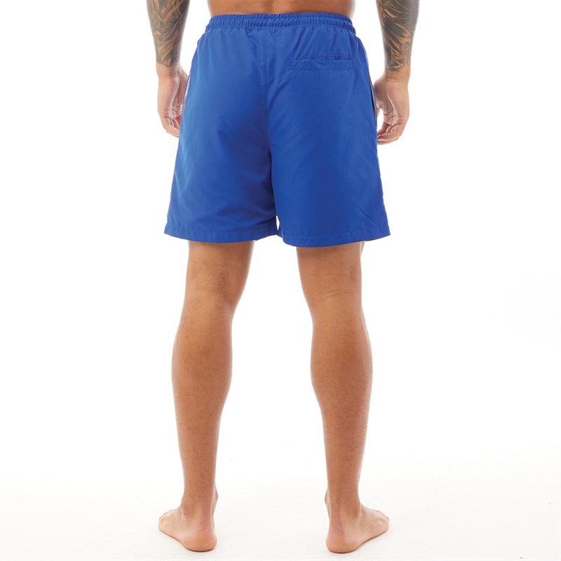Buy 883 Police Mens Donovan Swim Shorts Electric Blue