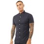 883 Police Mens Stefan Short Sleeve Shirt Navy