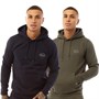 883 Police Mens Rian Two Pack Hoodies Navy/Khaki