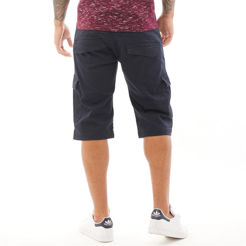 883 Police Mens Mosley Cargo Shorts Navy