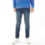 883 Police Junior Waze Biker Denim Jeans Mid Wash-744