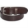 883 Police Mens Grain Leather Belt Dark Brown