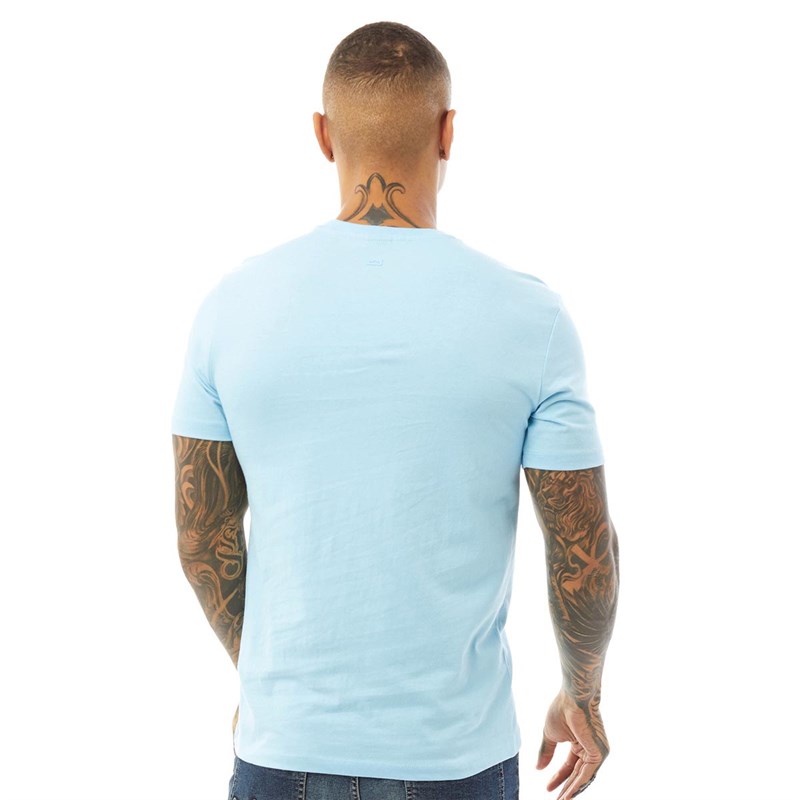 883 Police Mens Surcle T-Shirt Digital Aqua
