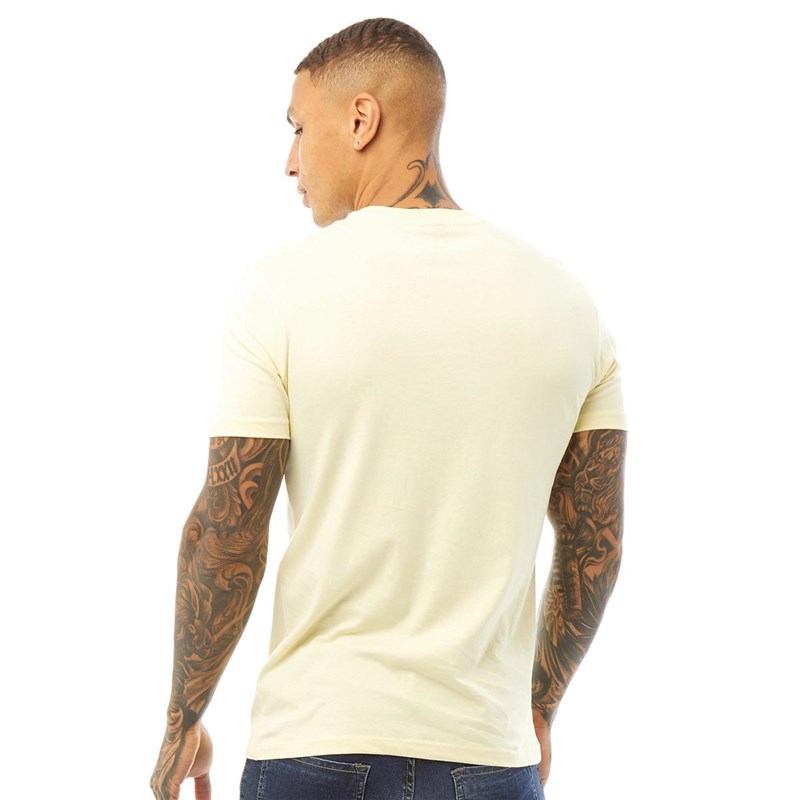 883 Police Mens Surcle T-Shirt Soft Yellow