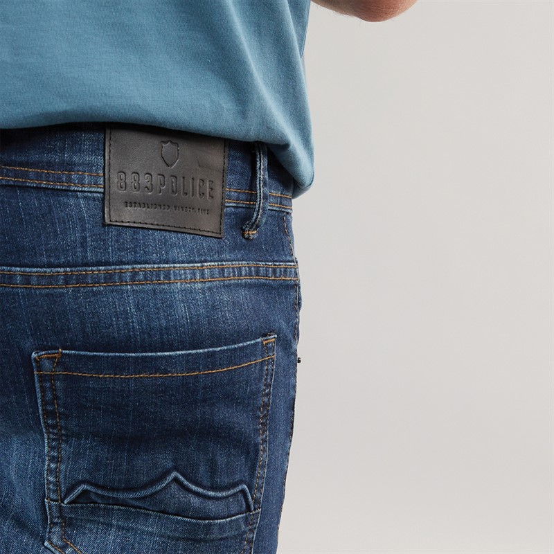 883 Police Jean Slim Acquiesce 665 Homme Bleu