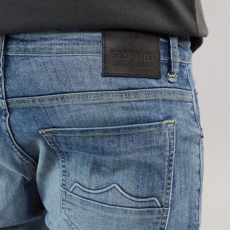 883 Police Jean Slim Fixxed 664 Homme Bleu