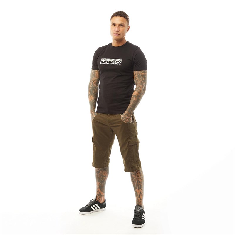 883 Police Mens Bilton T-Shirt Black