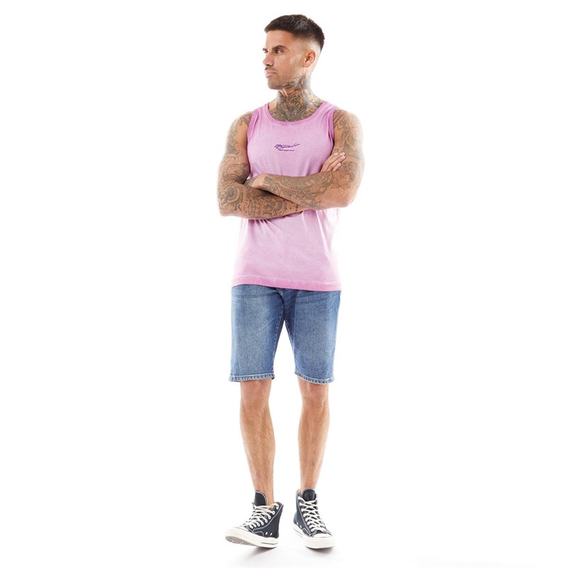 883 Police Mens Haile Denim Shorts 224-Blue