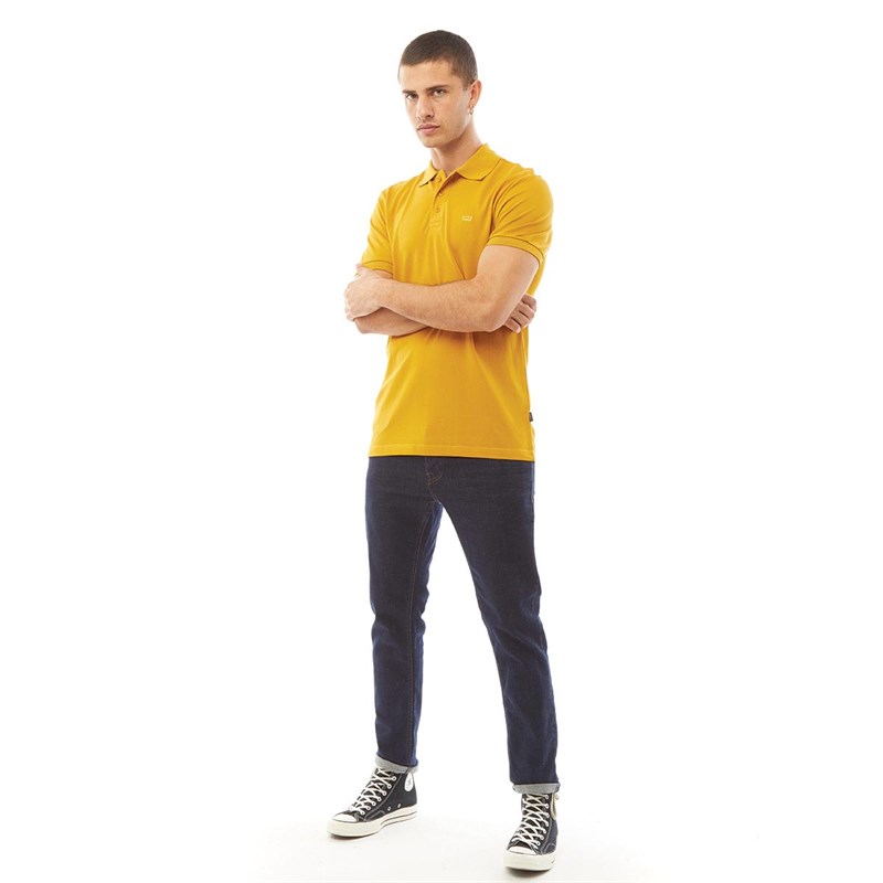 883 Police Mens King 20B Polo Mustard