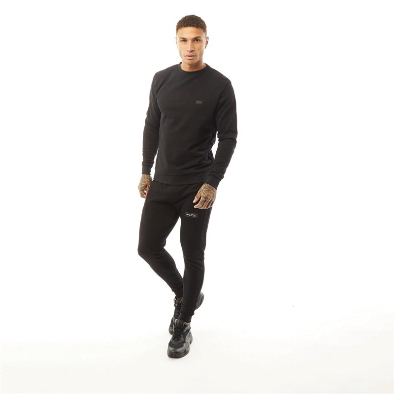 883 Police Mens Cabal Crew Neck Sweatshirt Black
