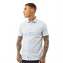 883 Police Herren Emirp Hemd mit kurzem Arm Himmelblau