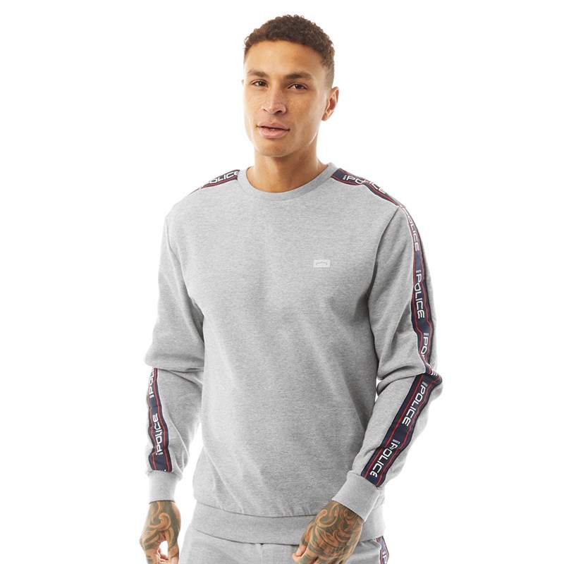 883 Police Mens Egami Sweatshirt Grey