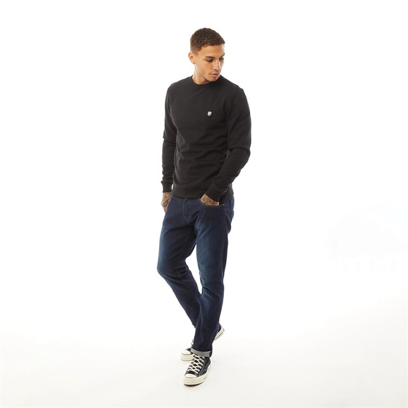 883 Police Męskie Notse Black Bluzy Sportowe Czarny