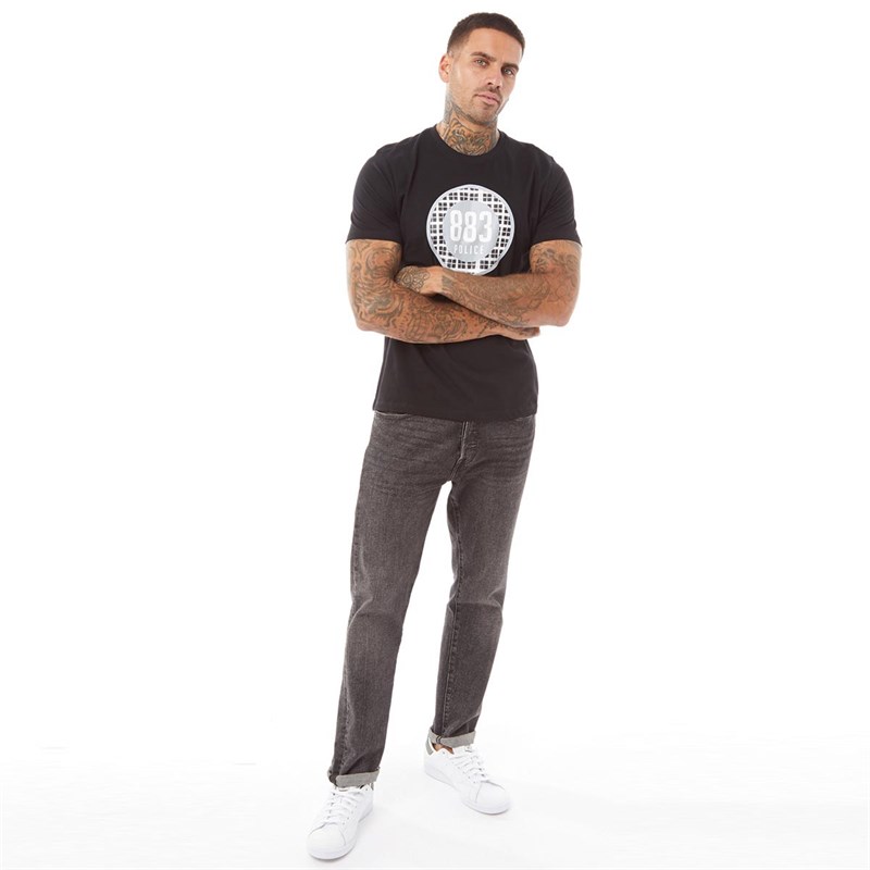 883 Police Mens Sabinio T-Shirt Black