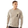 883 Police Mens Alton Utility Sweatshirt Mushroom