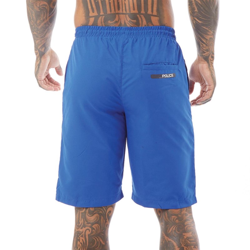 Buy 883 Police Mens Vallone Swim Shorts Electric Blue
