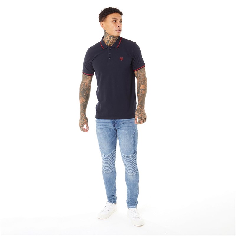 883 Police Mens Bossut Polo Navy