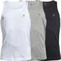 883 Police Mens Borda Three Pack Vests Black/White/Grey