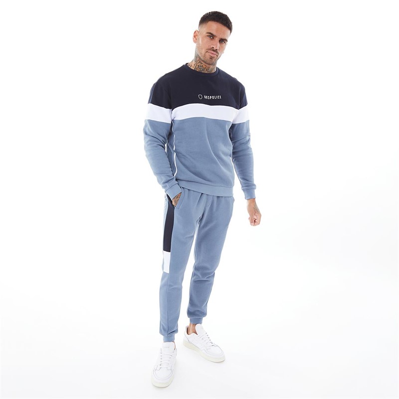 Buy 883 Police Mens Dunsley Tracksuit Blue