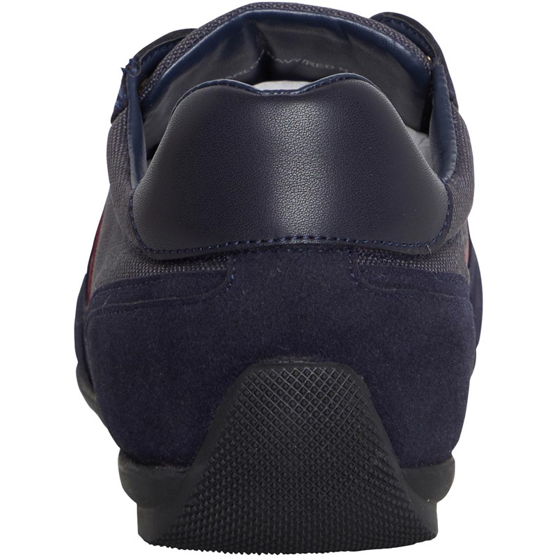 883 Police Mens Barlow Trainers Navy/Red