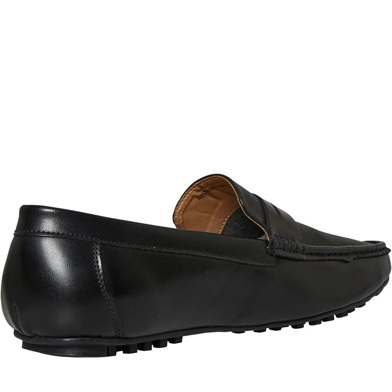 883 Police Mens Niko Penny Loafers Black