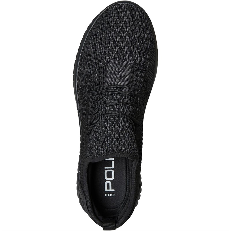 883 Police Mens Benchill Trainers Black