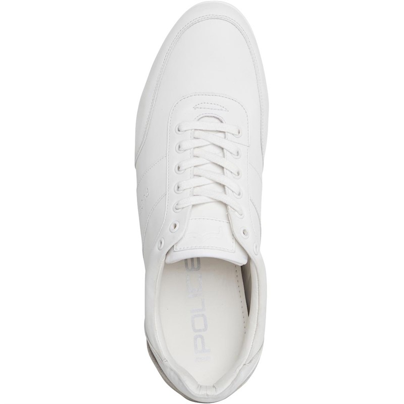 883 Police Mens Brent Trainers White
