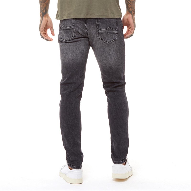 883 Police Mens Moriarty 801 Slim Fit Jeans Dark Wash