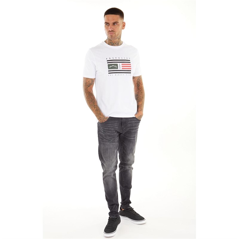 883 Police Mens Romer T-Shirt White