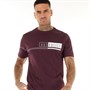 883 Police Mens Parnell T-Shirt Burgundy