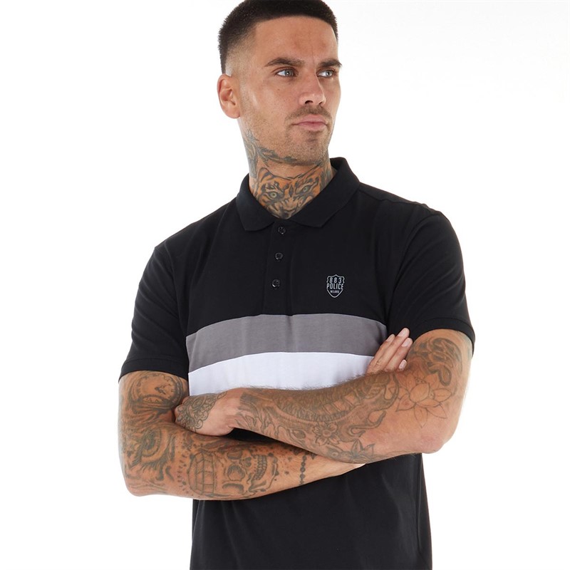 883 Police Mens Brice Polo Black