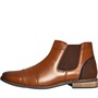 883 Police Mens Jace Double Toe Cap Chelsea Boots Tan