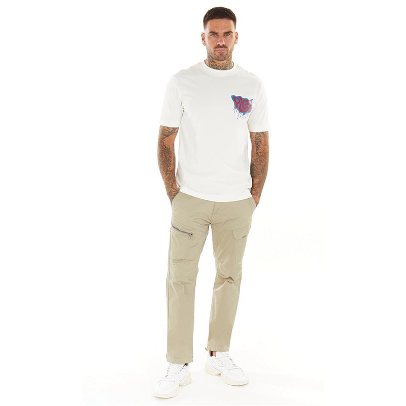 883 Police Mens Bull Cargo Pants Beige