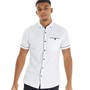 883 Police Mens Papin Short Sleeve Shirt White