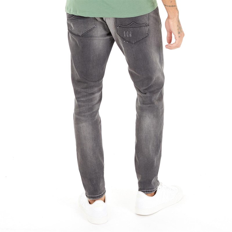 883 Police Mens Moriarty Slim Fit Jeans Lak675Grey