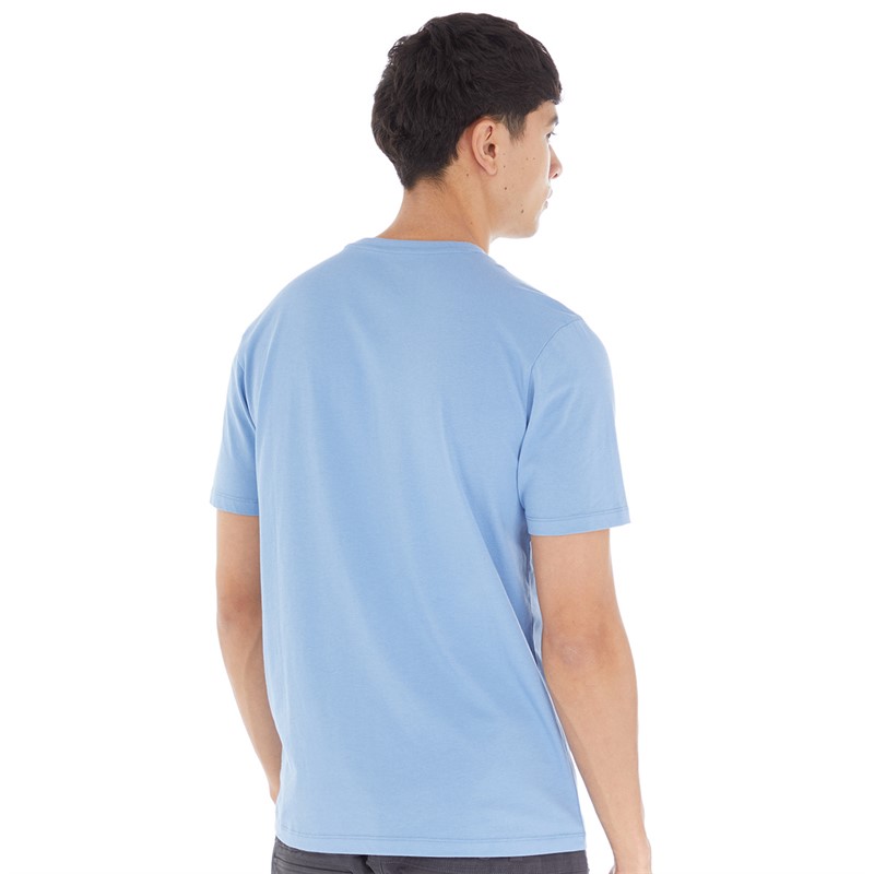 883 Police Mens 902 Police Pucket T-Shirt Tranquil Blue