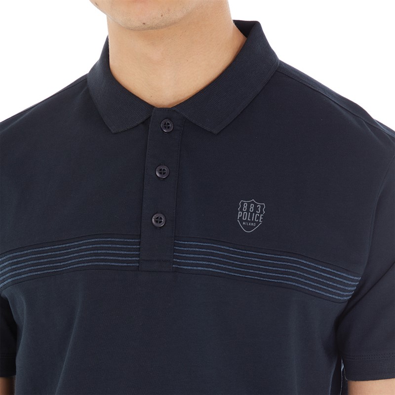 883 Police Mens 913 Police Brunel Polo Navy