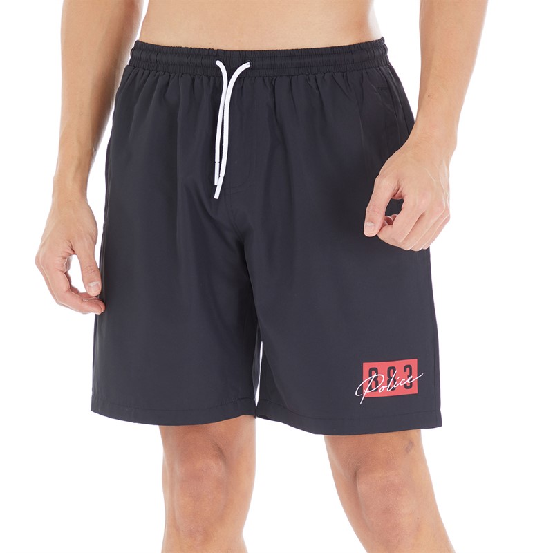 883 Police Mens Crowder Swim Shorts Black