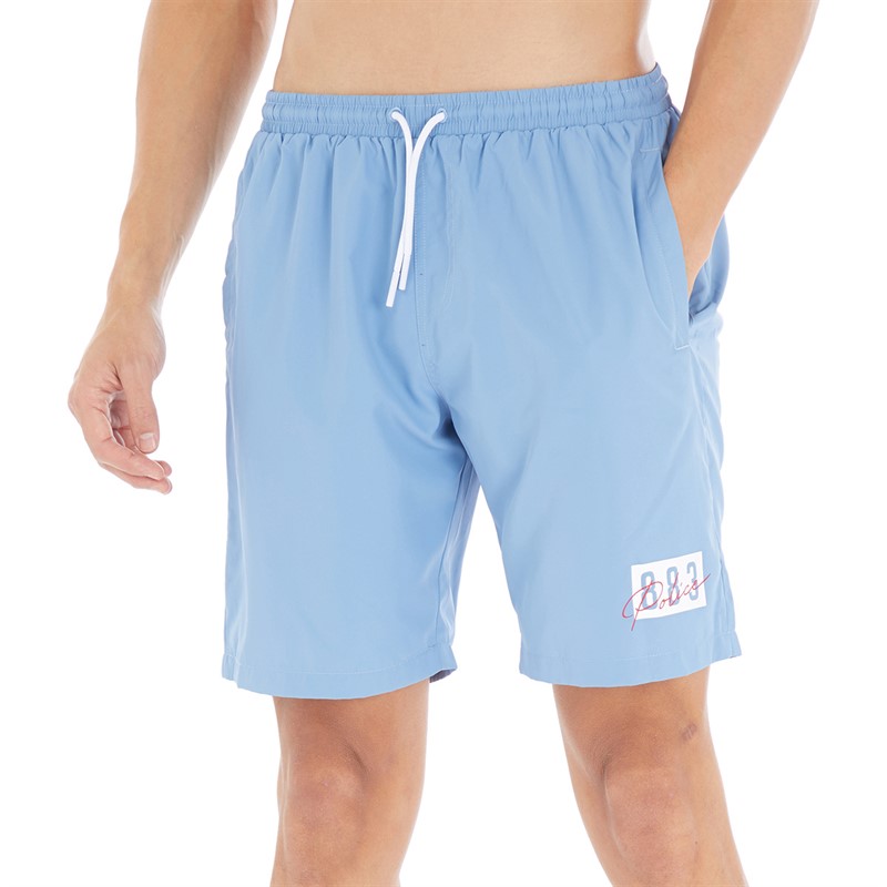 883 Police Mens Crowder Swim Shorts Tranquil Blue