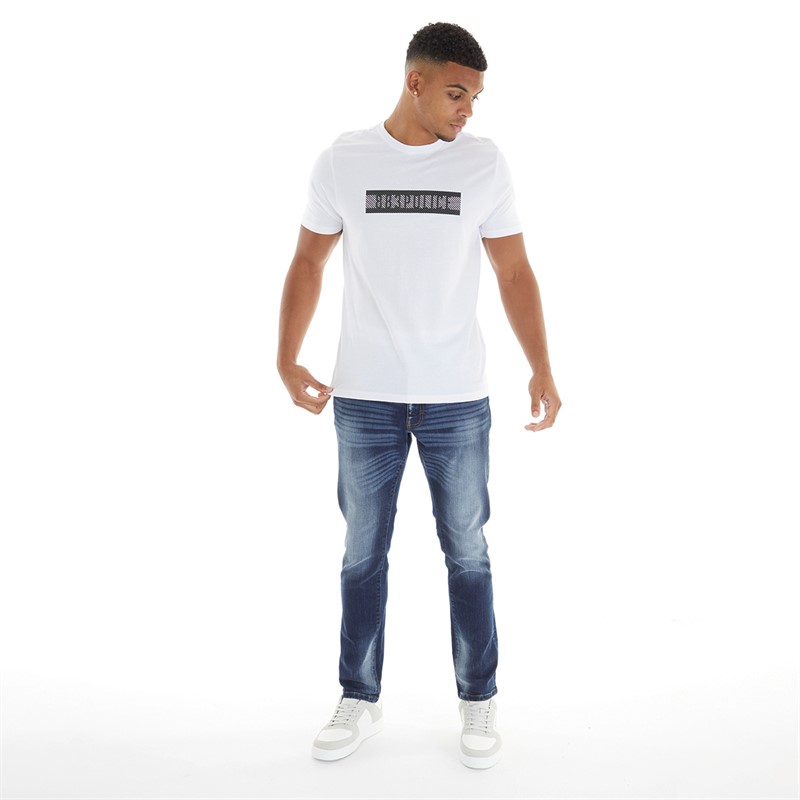 883 Police Mens Blaise T-Shirt White