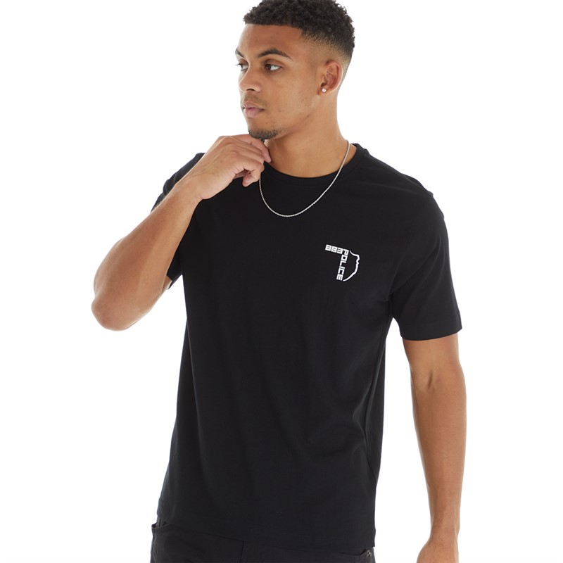 883 Police Mens Cowik T-Shirt Black