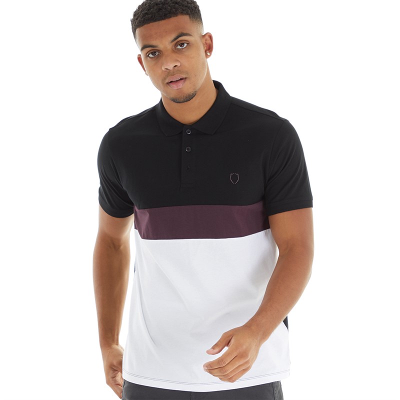 883 Police Mens Warwick Polo Black/White