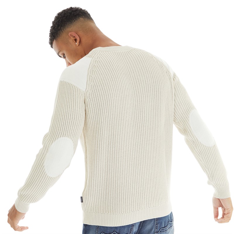 883 Police Mens Tawton Crew Neck Jumper Neutral