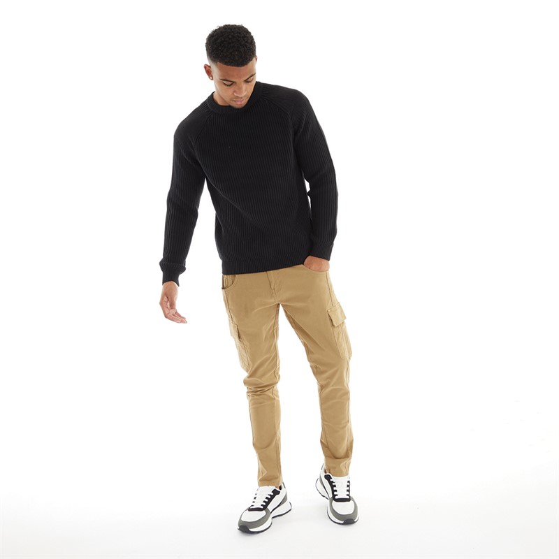 883 Police Mens Tawton Crew Neck Jumper Black