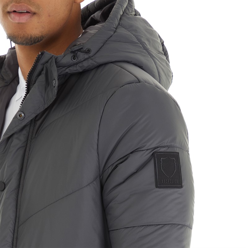 883 Police Mens Torrington Puffer Jacket Charcoal